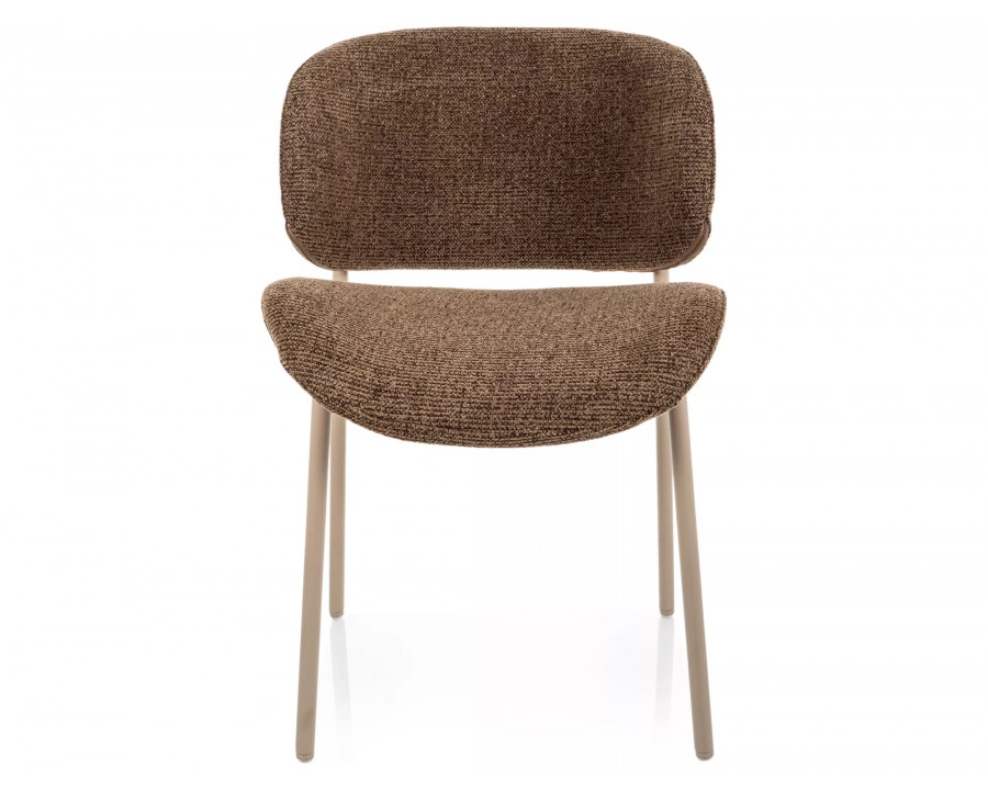 Стілець кухонний обідній м'який Kiso Noelle Капучіно тканина / Кашемір каркас