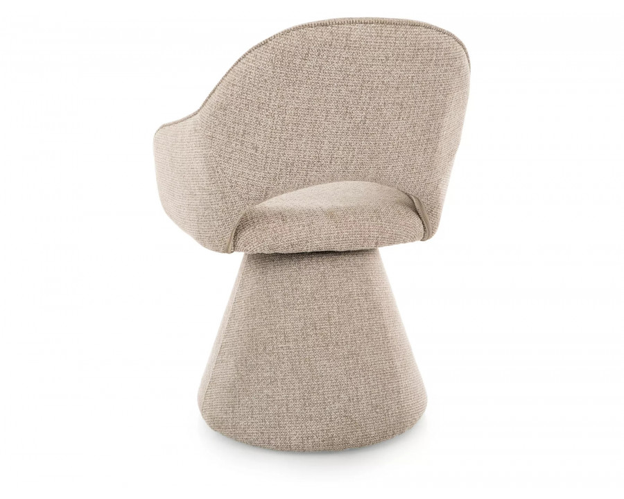 Стілець кухонний обідній м'який Riku Noelle Бежева тканина / Бежевий каркас