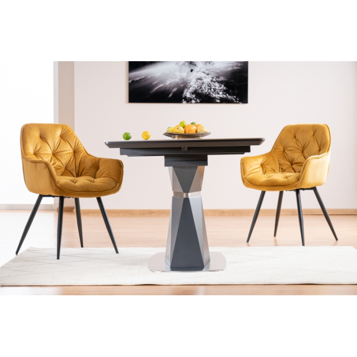 Стіл обідній Cortez Ceramic 90X160 Сірий Ефект мармуру