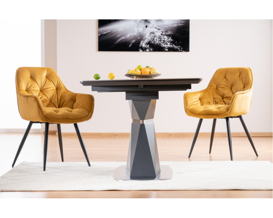 Стіл обідній Cortez Ceramic 90X160 Сірий Ефект мармуру