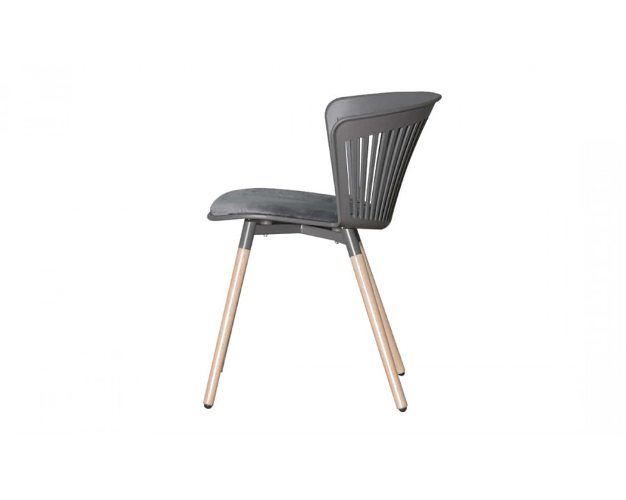 Стілець Поло пластик сидіння тканина 570x590x780 сірий