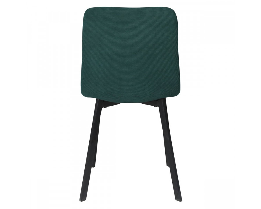 Стілець кухонний TIVO Чорний каркас / Зелений тканина