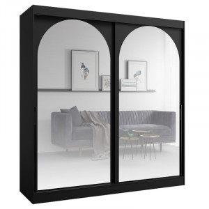 Шафа-купе MODIN 200 200х215х65 чорний / чорний