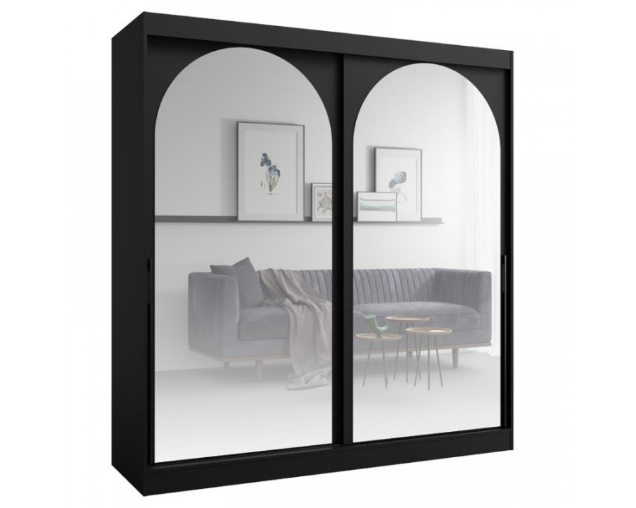 Шафа-купе MODIN 200 200х215х65 чорний / чорний