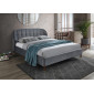 Двоспальне ліжко Liguria Velvet 160X200 Сірий