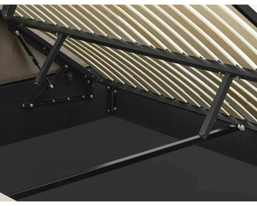 Ліжко полуторне м'яке Florencja Velvet 140×200 Темно-бежева велюр Bluvel