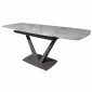 Elvi Grey Stone стіл розкладний кераміка 80X120(180) см
