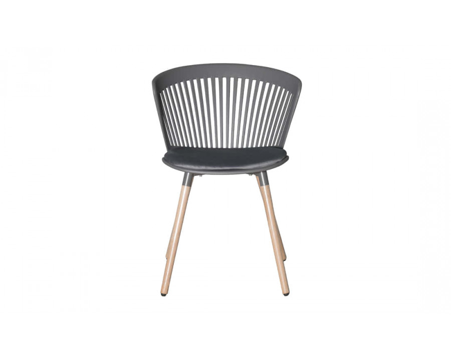 Стілець Поло пластик сидіння тканина 570x590x780 сірий