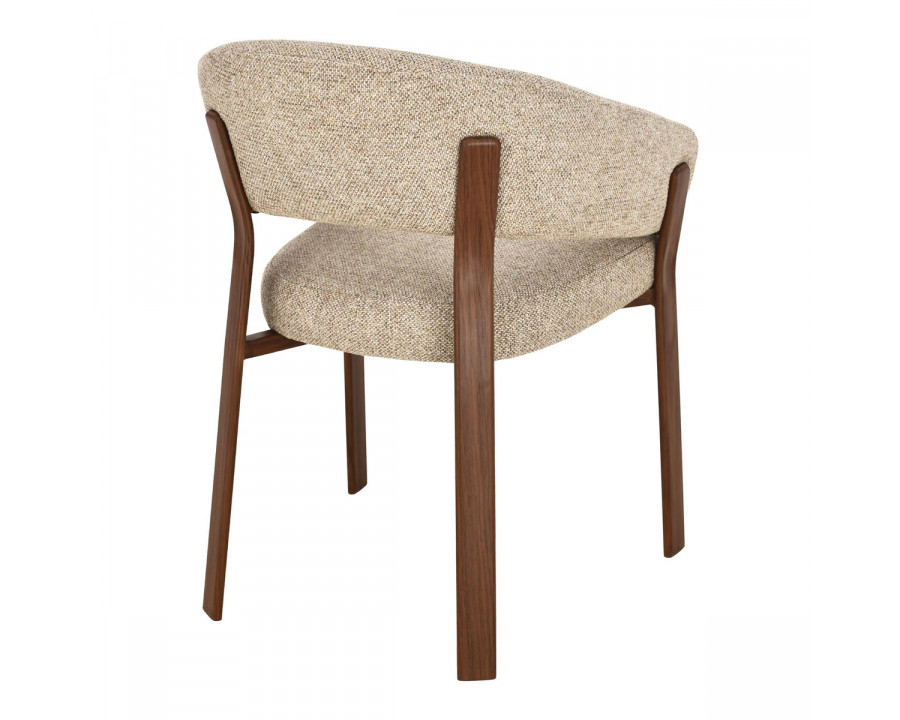 Cтілець кухонний VELTON горіх метал/темний беж тканина