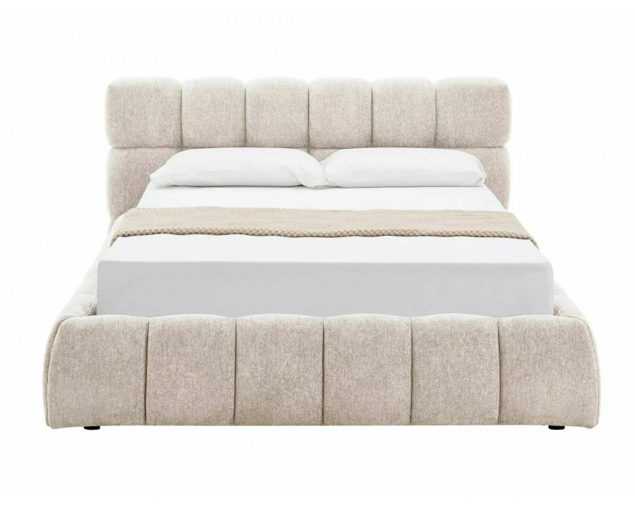 Ліжко двоспальне м'яке Parma Raven 160×200 Бежева тканина