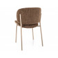 Стілець кухонний обідній м'який Kiso Noelle Капучіно тканина / Кашемір каркас