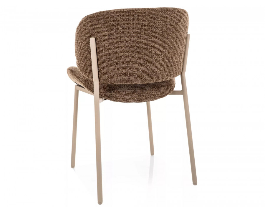 Стілець кухонний обідній м'який Kiso Noelle Капучіно тканина / Кашемір каркас