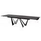 Fjord Black Marble стіл розкладний кераміка 100X200(300) Чорний