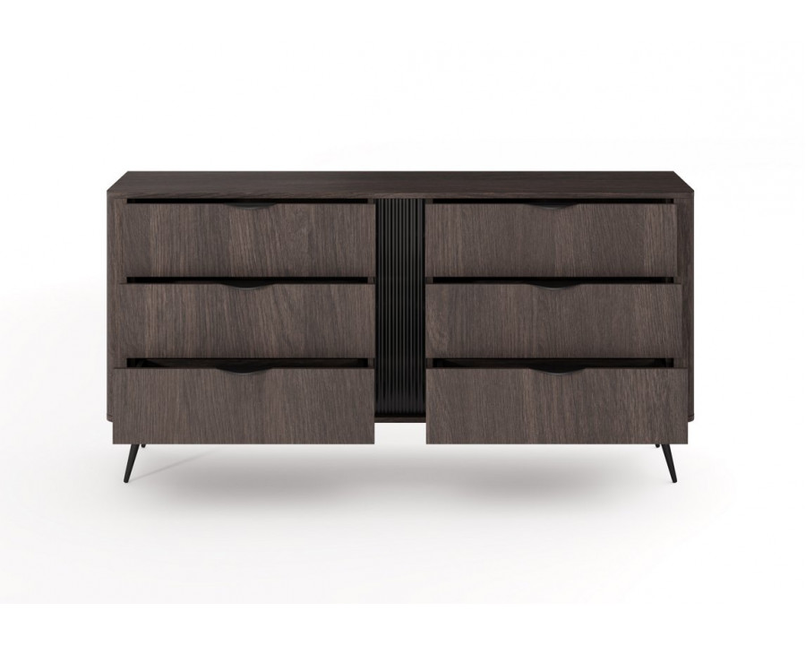 Комод Веріс / Veris 6S/163 з 6 шухлядами Дуб дунін/чорний