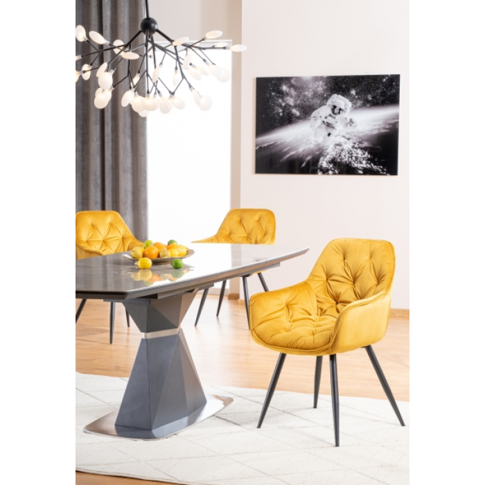 Стіл обідній Cortez Ceramic 90X160 Сірий Ефект мармуру