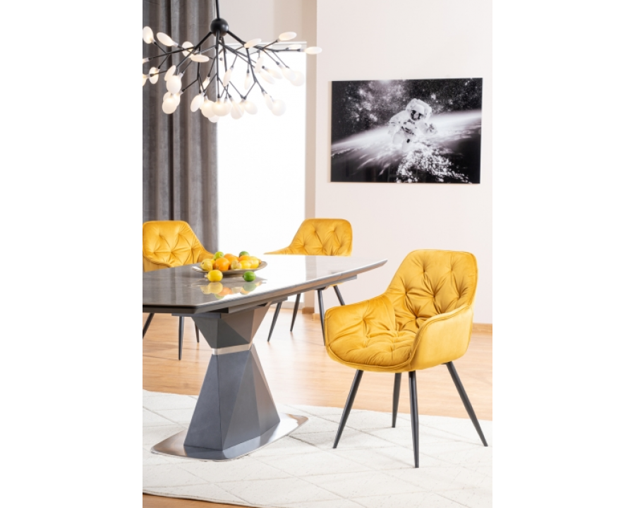 Стіл обідній Cortez Ceramic 90X160 Сірий Ефект мармуру