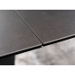 Стіл обідній SALVADORE CERAMIC II 120(180)X80 Сірий / Чорний мат