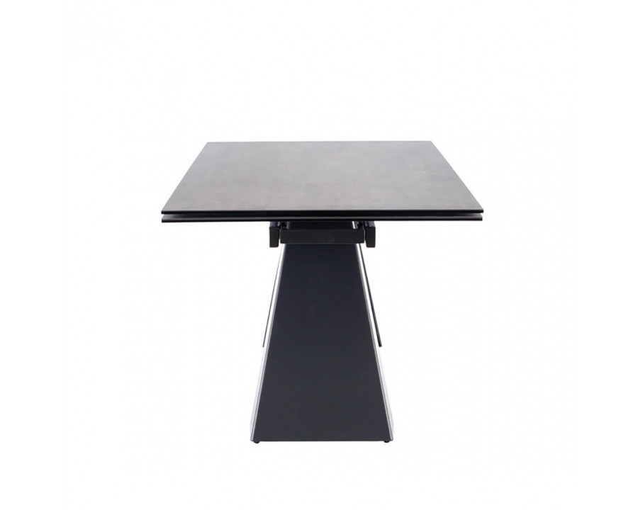 Стіл обідній SALVADORE CERAMIC II 120(180)X80 Сірий / Чорний мат