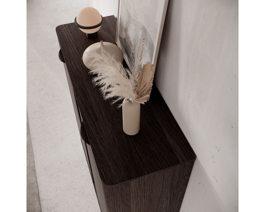 Комод високий Веріс / Veris 2D/113 2-дверний Дуб дунін/чорний