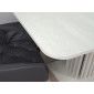 Стіл обідній рокладний CASANDRA S/A MAX 160(210)x90 шовковий камінь / антрацит