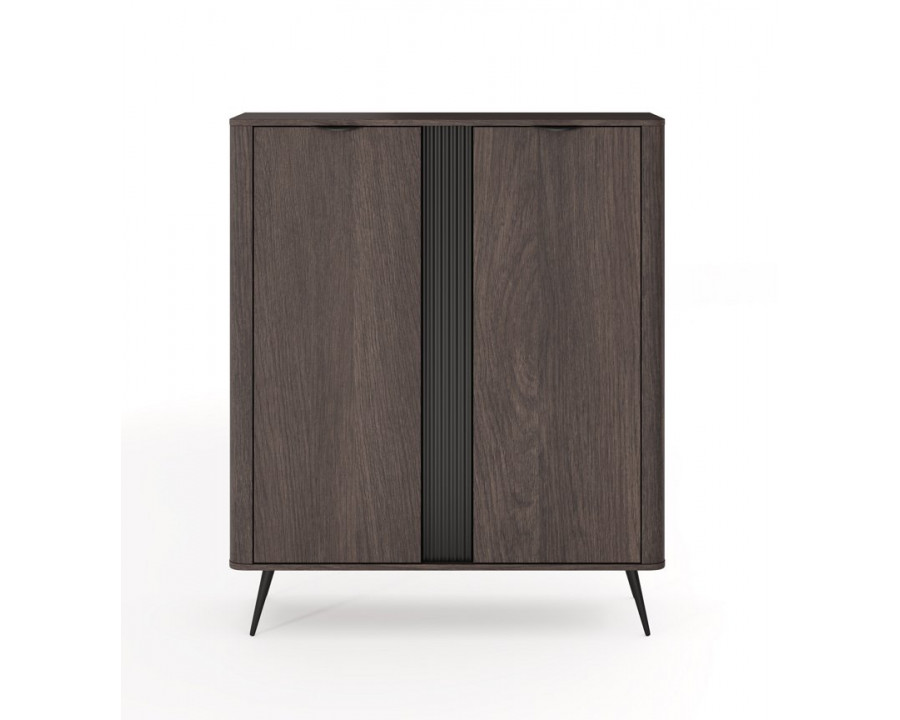 Комод високий Веріс / Veris 2D/113 2-дверний Дуб дунін/чорний