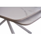 Palermo White Marble стіл розкладний кераміка 90X140(200) Білий