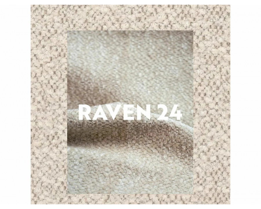 Ліжко односпальне м'яке Amelia Raven 120×200 Бежева тканина