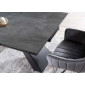 Стіл обідній SALVADORE CERAMIC II 120(180)X80 Сірий / Чорний мат