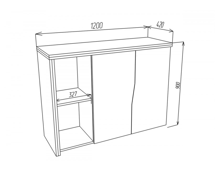 Комод Connect E SK Дуб кремона котта / Стоун бейж
