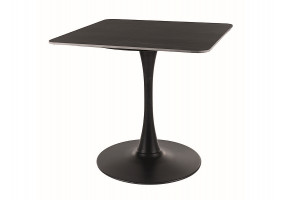 Стіл обідній ESPERO II Чорний матовий / Чорний 80X80 Чорний 80X80