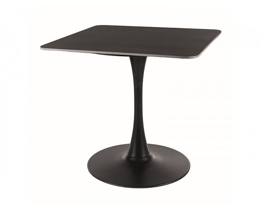 Стіл обідній ESPERO II Чорний матовий / Чорний 80X80 Чорний 80X80