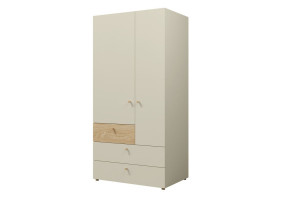 Шафа YUKI REG 2 90х185х60 сірий / бежевий / дуб