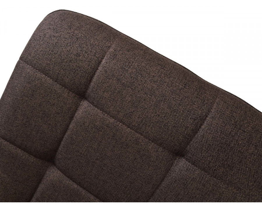 Стілець кухонний MIA TEX чорний каркас/коричневий