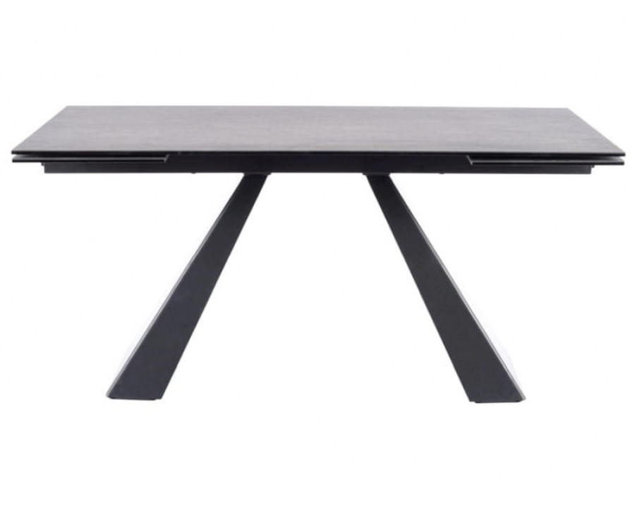 Стіл обідній SALVADORE CERAMIC II 120(180)X80 Сірий / Чорний мат