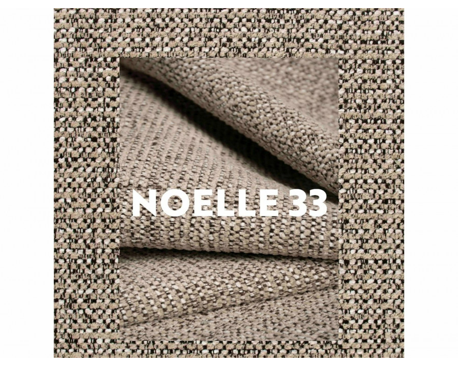 Стілець кухонний обідній м'який Olsen Noelle Темно-бежева тканина / Чорний каркас