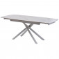 Palermo White Marble стіл розкладний кераміка 90X140(200) Білий
