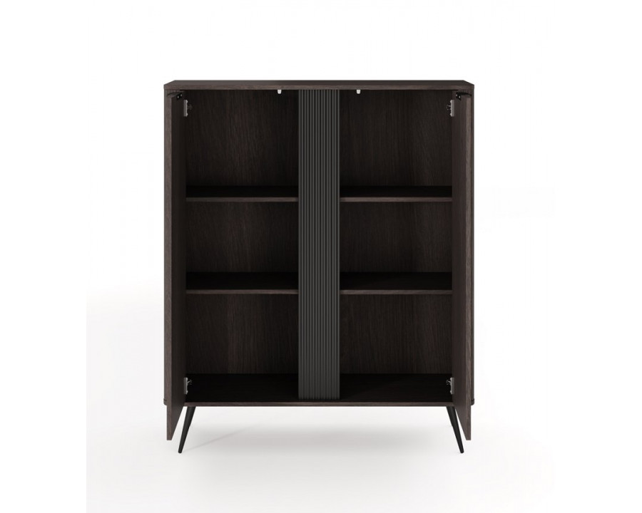 Комод високий Веріс / Veris 2D/113 2-дверний Дуб дунін/чорний