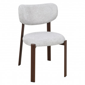 Cтілець кухонний NOMI горіх метал/бежева тканина