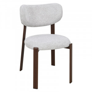 Cтілець кухонний NOMI горіх метал/бежева тканина