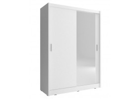 Шафа-купе Мая / Maja 150 2-дверна з дзеркалом Білий 150х62х200 см.