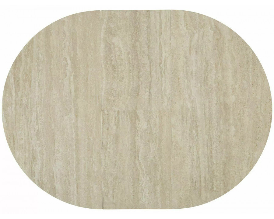 Стіл обідній кухонний розкладний Gaston Ceramic 100 (100–135)×100 см МДФ + кераміка Беж / Кашемір каркас