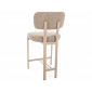 Напівбарний стілець кухонний Misaki H-2 Бежева тканина / Кашемір каркас
