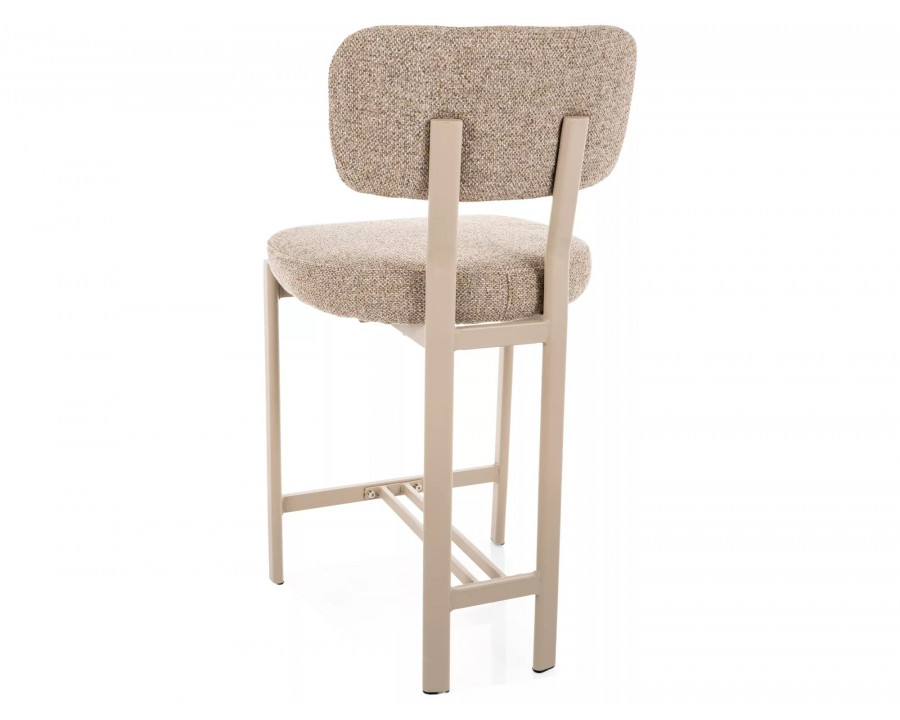 Напівбарний стілець кухонний Misaki H-2 Бежева тканина / Кашемір каркас