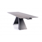Стіл обідній SALVADORE CERAMIC II 120(180)X80 Сірий / Чорний мат