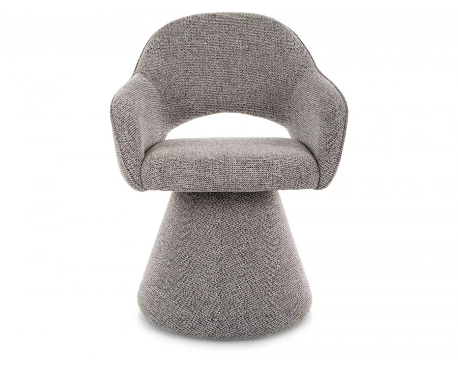 Стілець кухонний обідній м'який Riku Noelle Сіра тканина / Сірий каркас