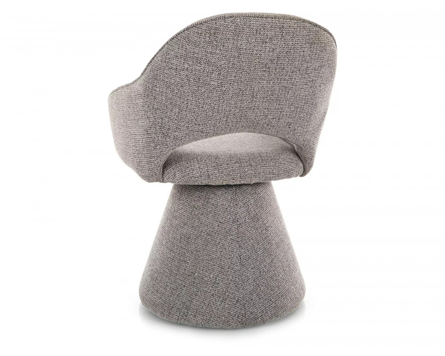 Стілець кухонний обідній м'який Riku Noelle Сіра тканина / Сірий каркас