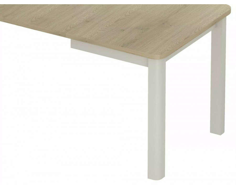 Стіл обідній кухонний розкладний Oskar (120–200)×80 см Ламінована плита Дуб / Кашемір каркас