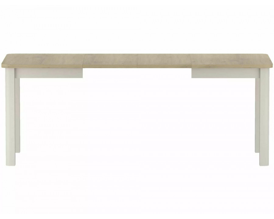 Стіл обідній кухонний розкладний Oskar (120–200)×80 см Ламінована плита Дуб / Кашемір каркас
