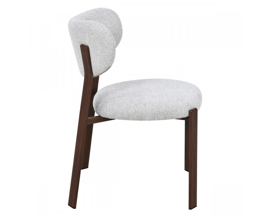 Cтілець кухонний NOMI горіх метал/бежева тканина