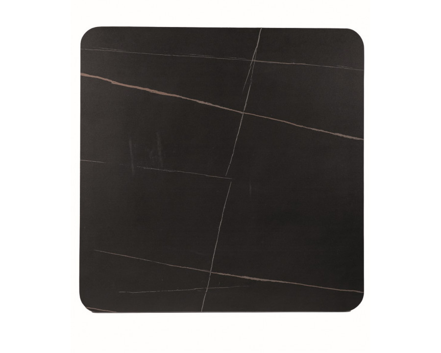 Стіл обідній ESPERO II Чорний матовий / Чорний 80X80 Чорний 80X80